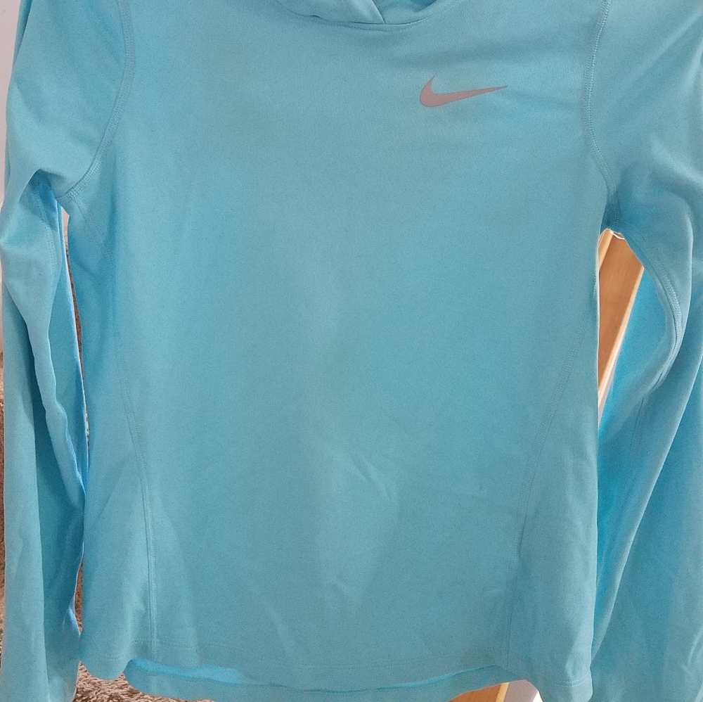 Nike Dri-fit blue long sleeve shirt